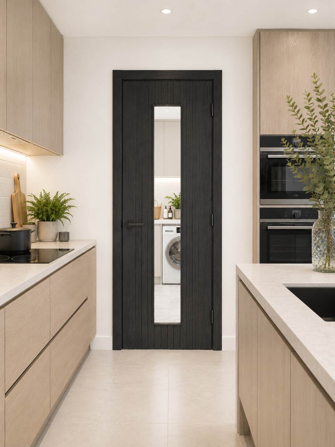 Black Laminate Sydney Glazed stock image